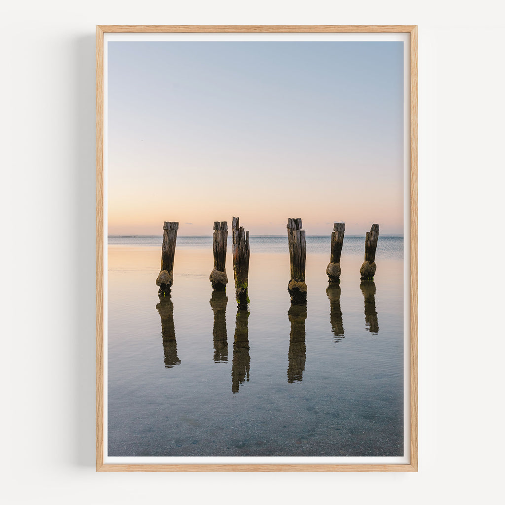 Clifton Springs Pier Pastels Print