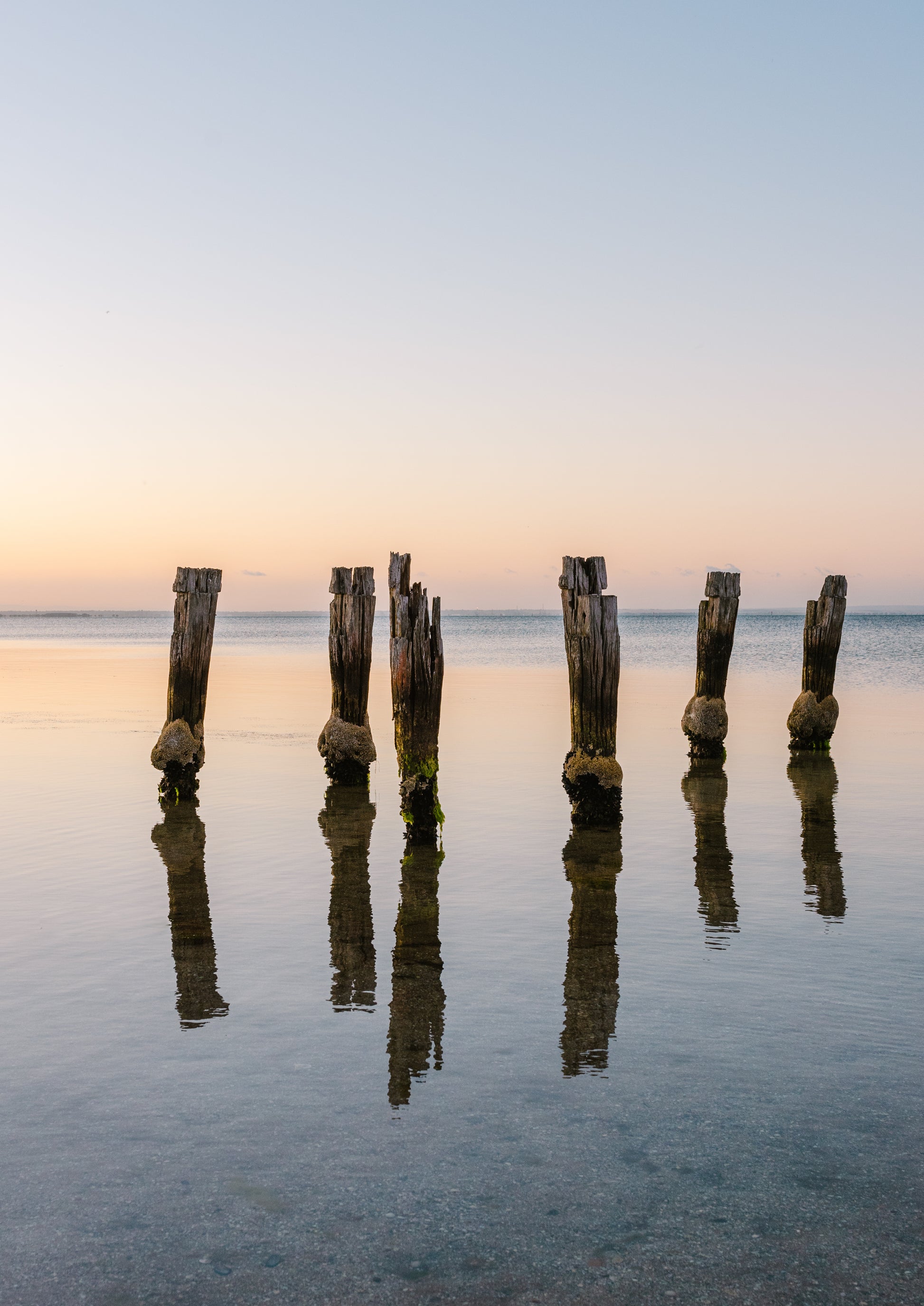 Clifton Springs Pier Pastels Print